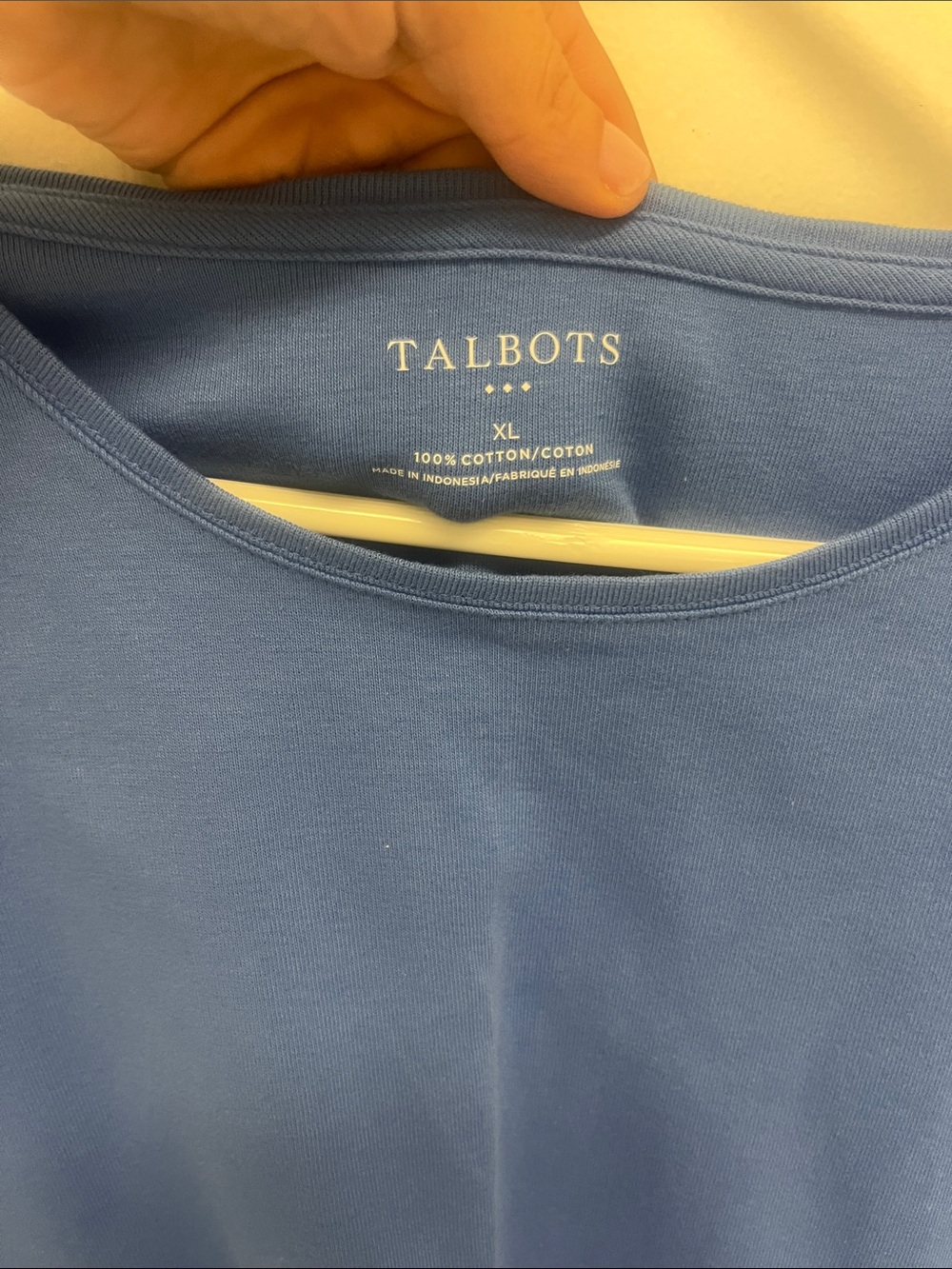 Talbots Short-Sleeve Tees in Orange and Blue - V-Neck & Crew Neck (bundle) - Picture 5 of 7